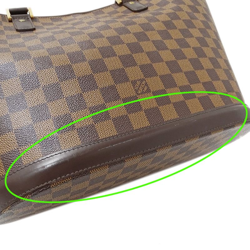 Louis Vuitton Bag Damier Women's Brand Tote Bag Manosque GM N51120 Brown Large