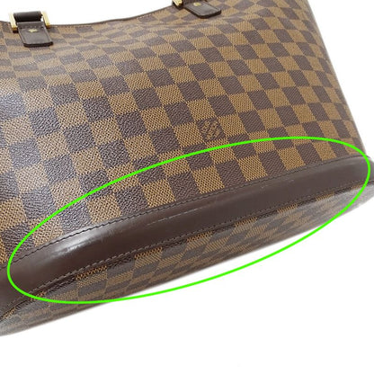 Louis Vuitton Bag Damier Women's Brand Tote Bag Manosque GM N51120 Brown Large
