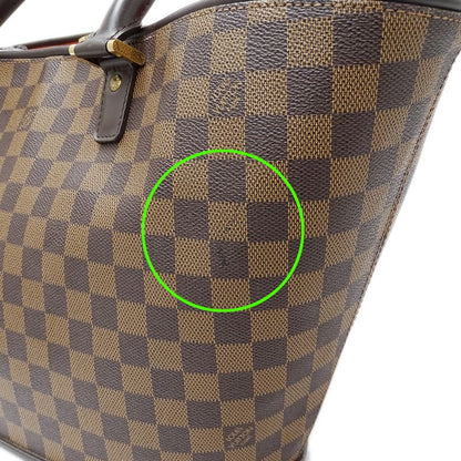 Louis Vuitton Bag Damier Women's Brand Tote Bag Manosque GM N51120 Brown Large