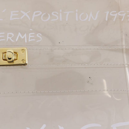 Hermes Vinyl Kelly Vinyl Clear Ladies Handbag