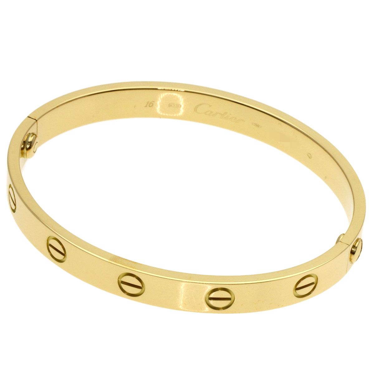 Cartier Love Bracelet #16 Bracelet with Driver K18yg Ladies