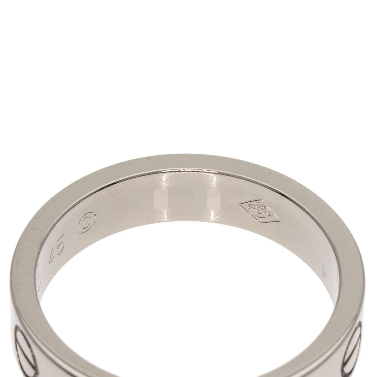 Cartier Mini Love Ring #45 Ring K18wg Women's