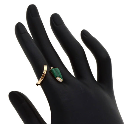 Bvlgari Bvlgari Gelati Malachite Diamond #50 Ring K18pg Women's
