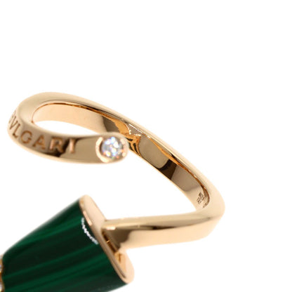 Bvlgari Bvlgari Gelati Malachite Diamond #50 Ring K18pg Women's