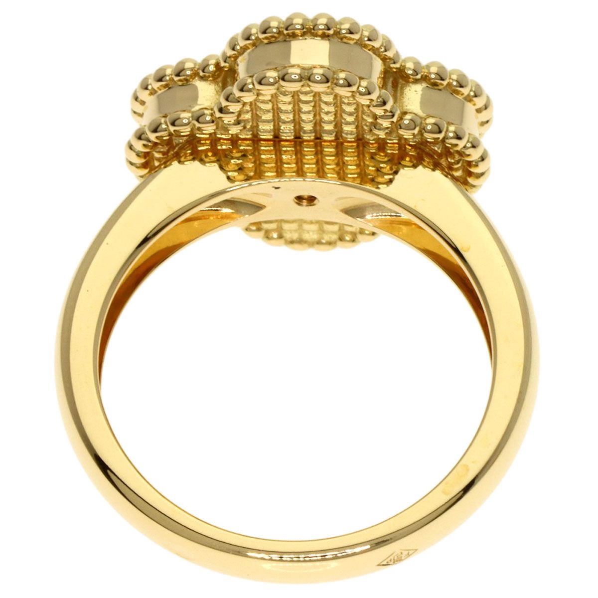 Van Cleef & Arpels Vintage Alhambra Diamond #49 Ring K18yg Women's