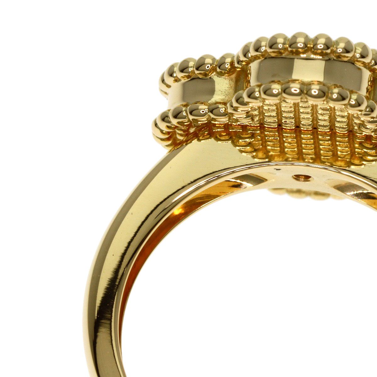 Van Cleef & Arpels Vintage Alhambra Diamond #49 Ring K18yg Women's