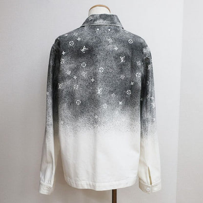 Louis Vuitton Gradient Denim Shirt Rm212qqyzhls09w Size XL Monogram