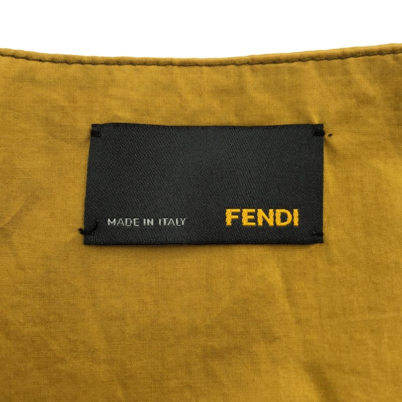 Fendi Piping Stitch Skirt Yellow 38