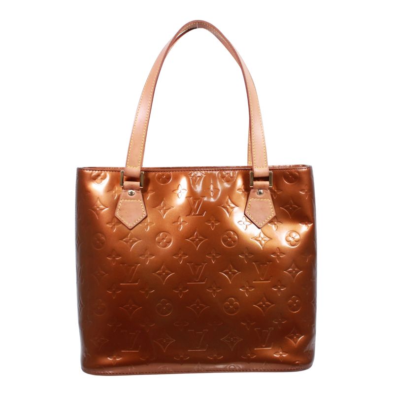 Louis Vuitton Houston Monogram Vernis Monogram Vernis Leather Bronze Tote Bag