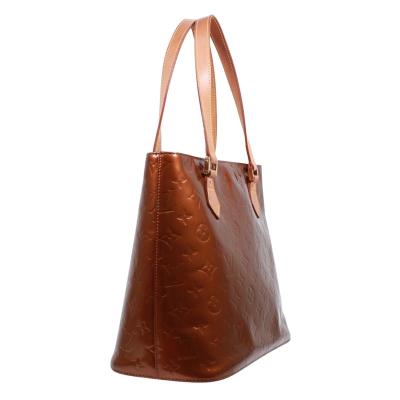 Louis Vuitton Houston Monogram Vernis Monogram Vernis Leather Bronze Tote Bag