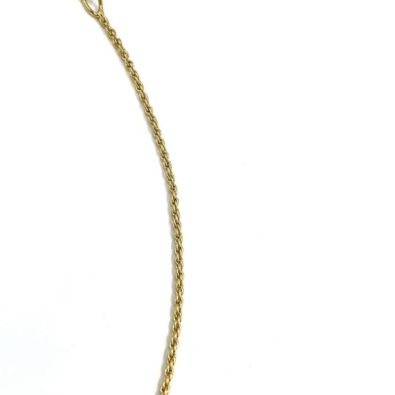 Christian Dior Circle CD Logo GP Gold Necklace