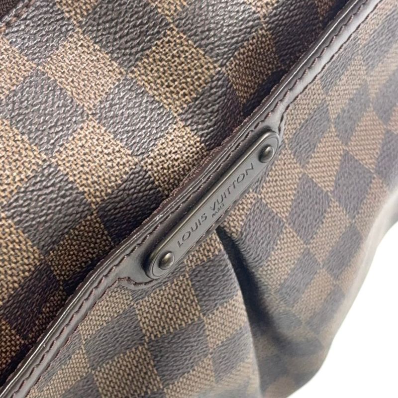 Louis Vuitton Bloomsbury PM Damier Ebene Damier Ebene Leather × PVC Brown
