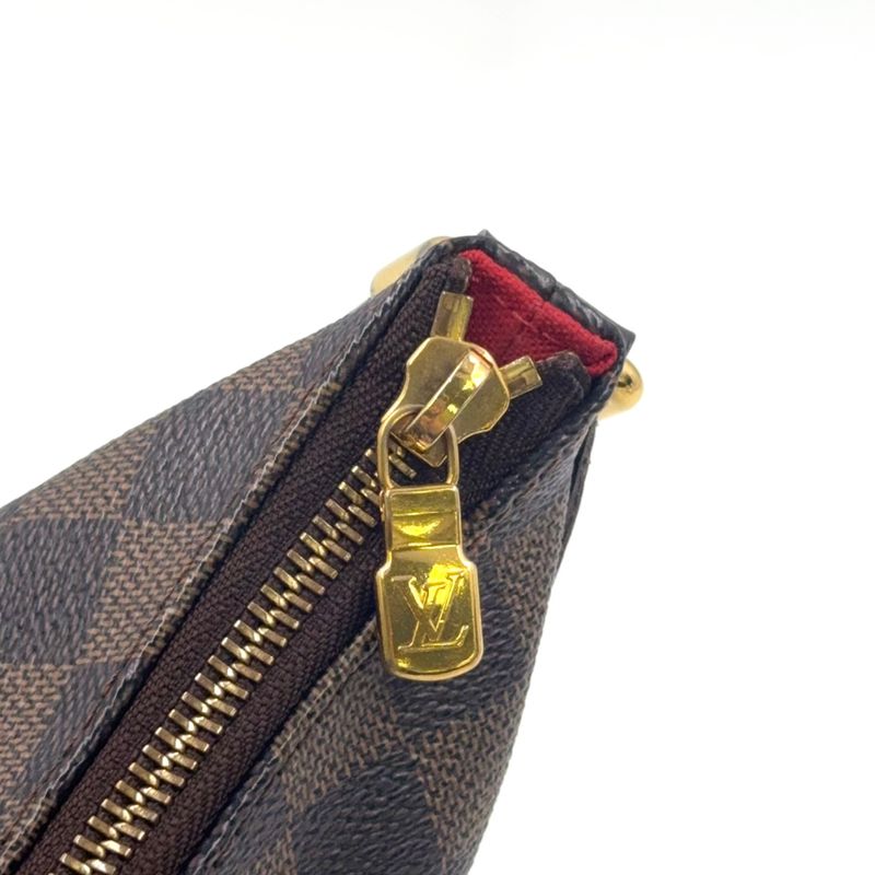 Louis Vuitton Bloomsbury PM Damier Ebene Damier Ebene Leather × PVC Brown