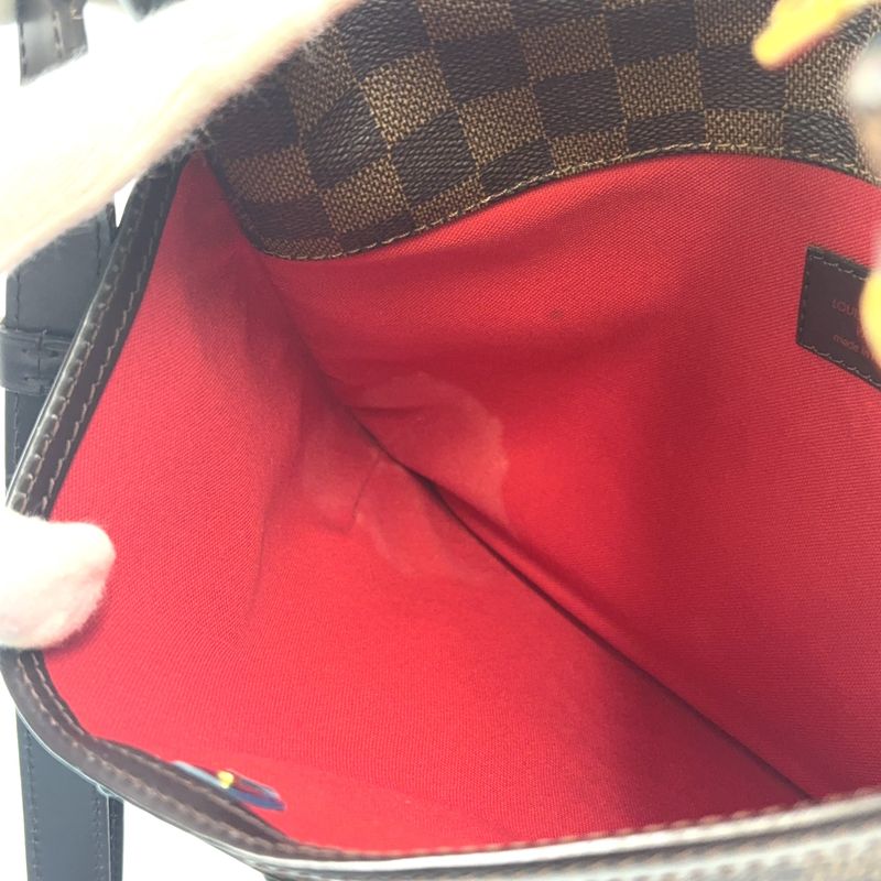 Louis Vuitton Bloomsbury PM Damier Ebene Damier Ebene Leather × PVC Brown