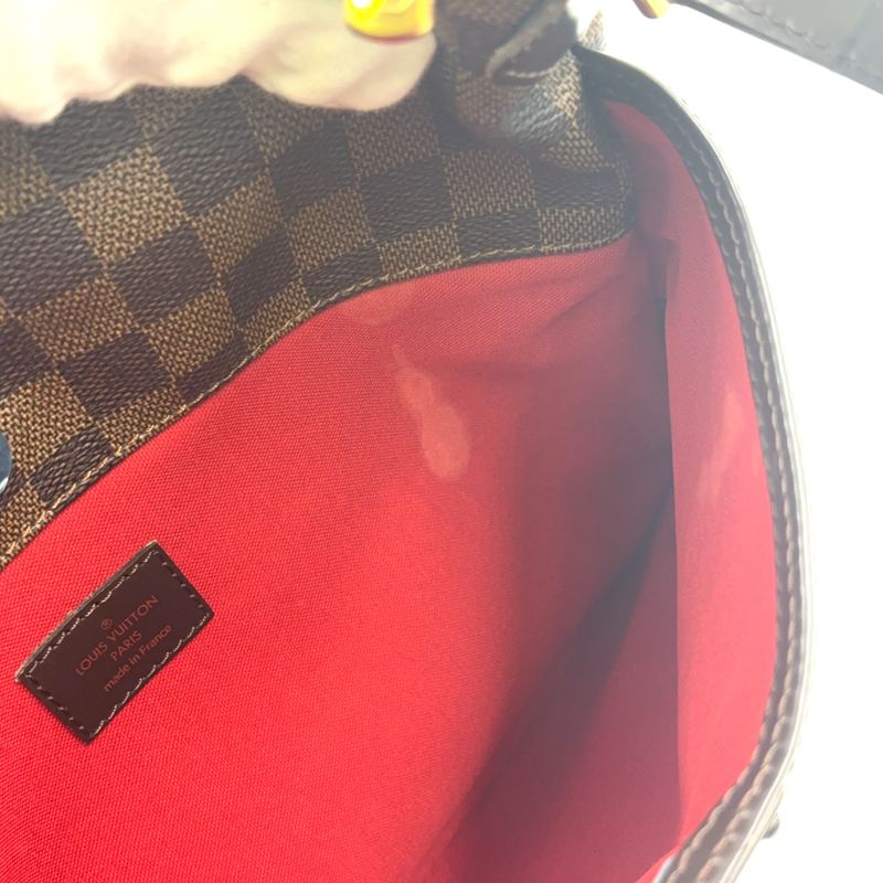 Louis Vuitton Bloomsbury PM Damier Ebene Damier Ebene Leather × PVC Brown