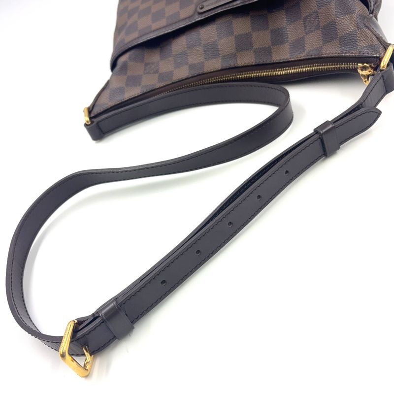 Louis Vuitton Bloomsbury PM Damier Ebene Damier Ebene Leather × PVC Brown