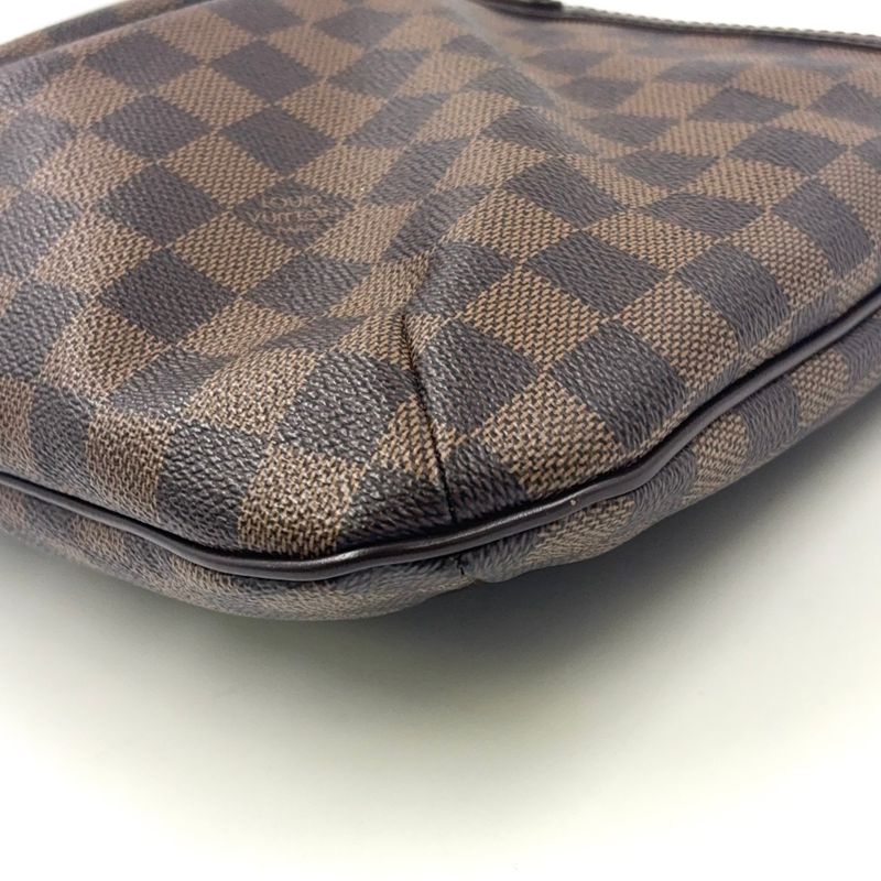 Louis Vuitton Bloomsbury PM Damier Ebene Damier Ebene Leather × PVC Brown