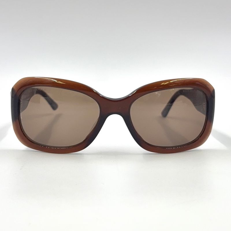 Chanel Coco Mark Plastic Brown Sunglass Es 5102-a