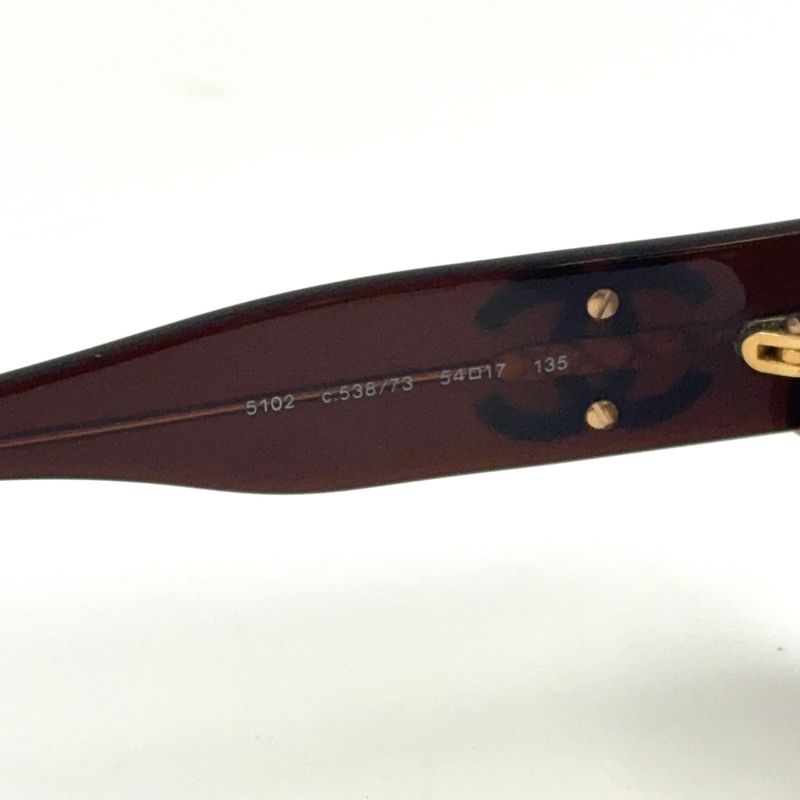 Chanel Coco Mark Plastic Brown Sunglass Es 5102-a