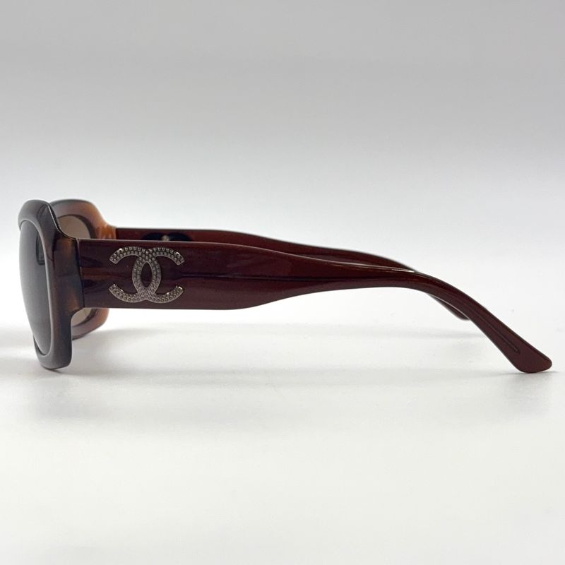 Chanel Coco Mark Plastic Brown Sunglass Es 5102-a