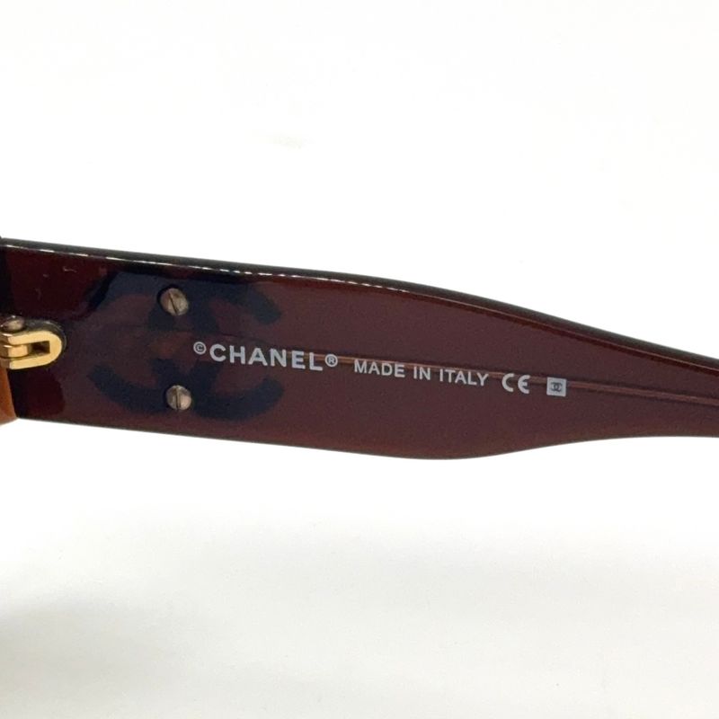 Chanel Coco Mark Plastic Brown Sunglass Es 5102-a