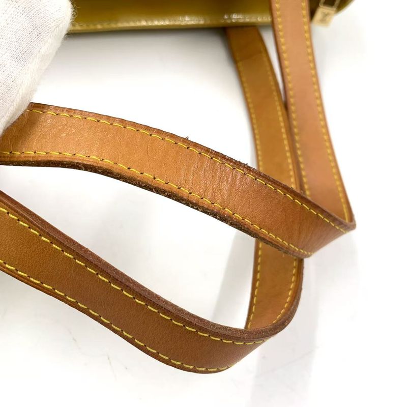 Louis Vuitton Houston Monogram Vernis Monogram Vernis Leather Light Yellow Tote