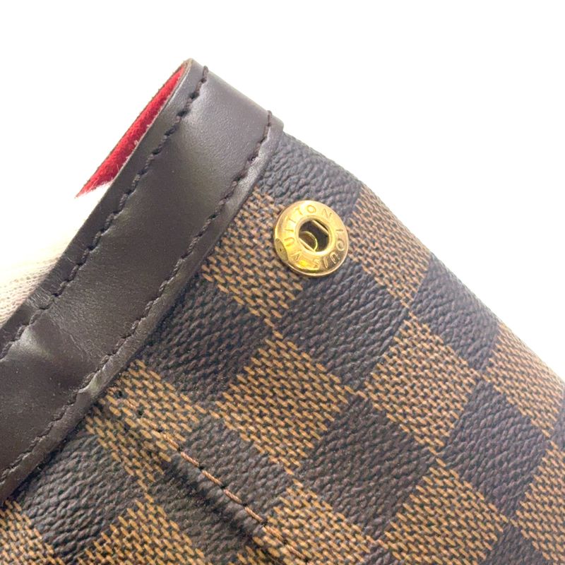 Louis Vuitton Hampstead MM Damier Ebene Damier Ebene Leather × PVC Brown Tote