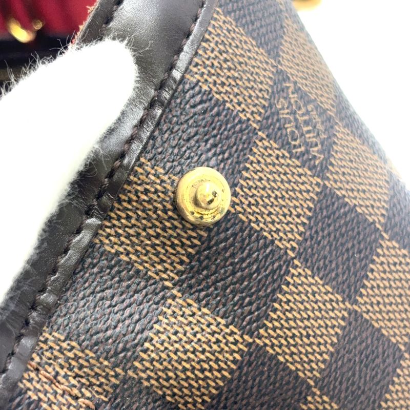 Louis Vuitton Hampstead MM Damier Ebene Damier Ebene Leather × PVC Brown Tote