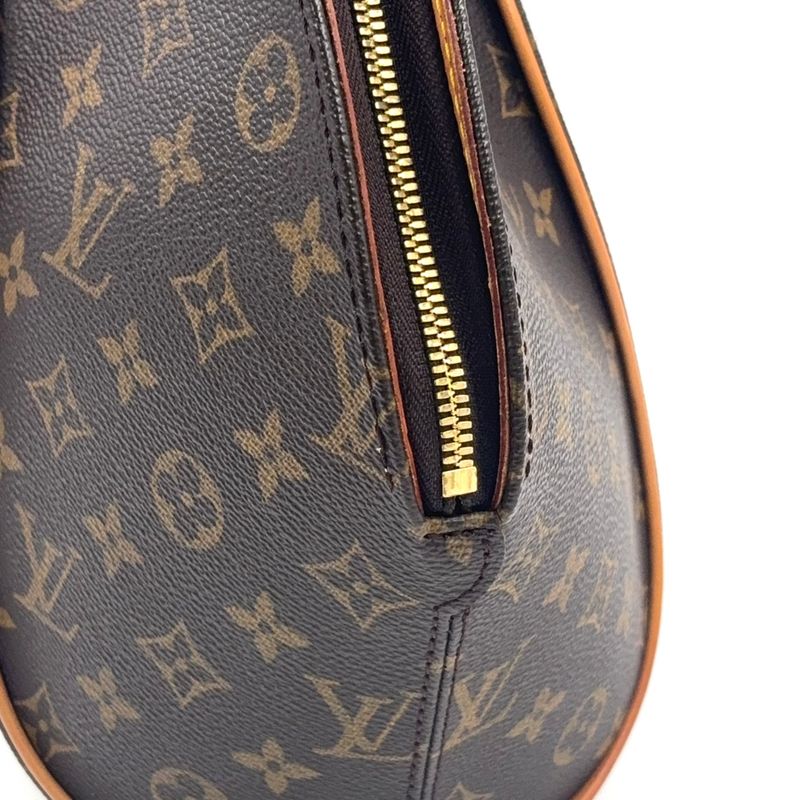 Louis Vuitton Ellipse MM Monogram Leather X PVC Brown Handbag Gold M51126