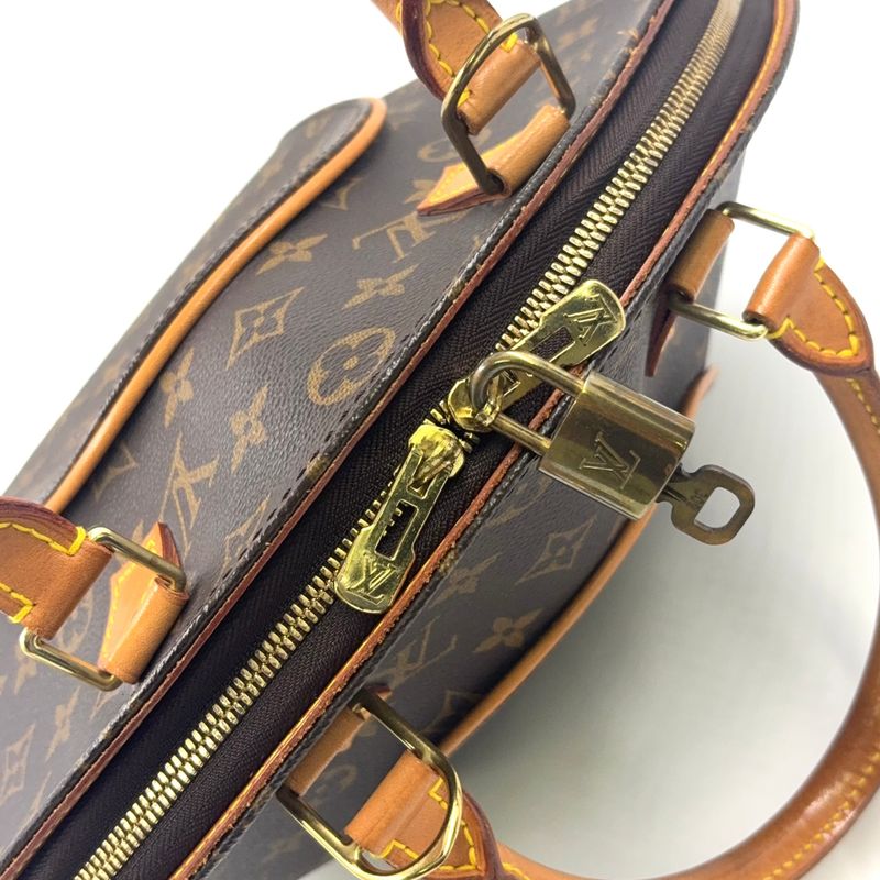 Louis Vuitton Ellipse MM Monogram Leather X PVC Brown Handbag Gold M51126