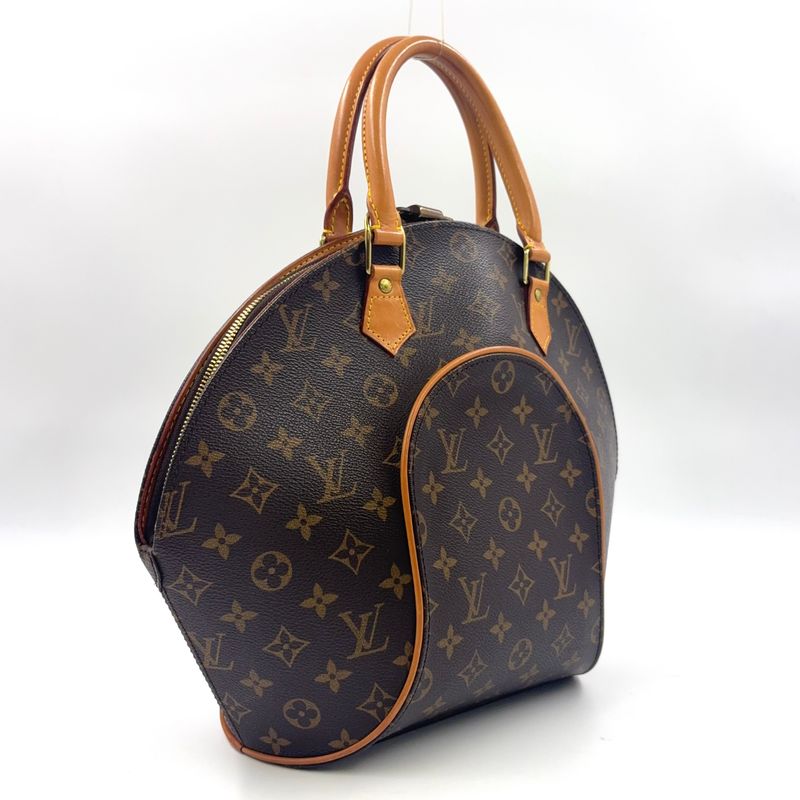 Louis Vuitton Ellipse MM Monogram Leather X PVC Brown Handbag Gold M51126