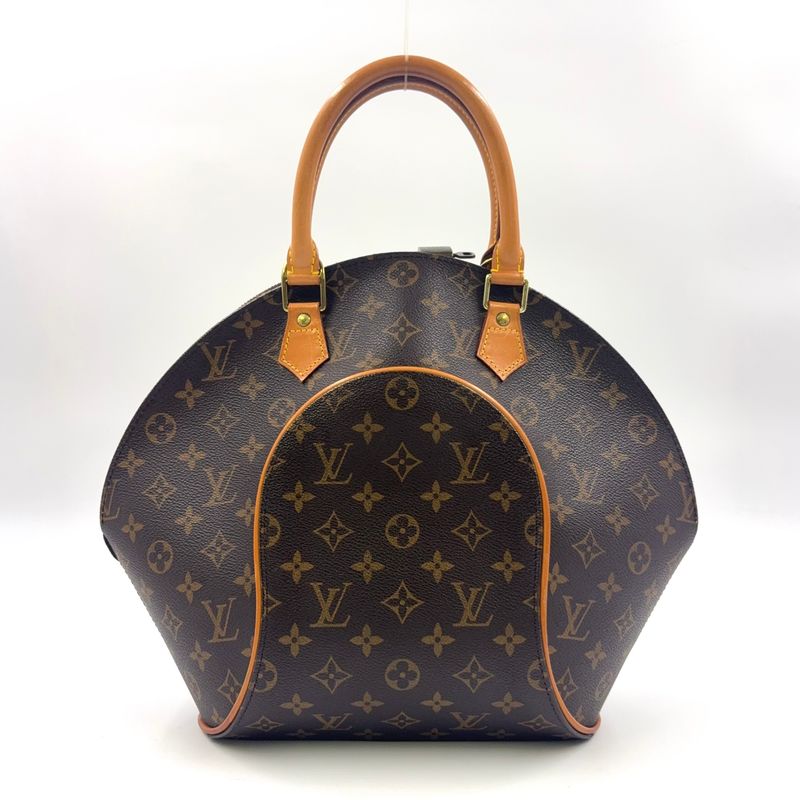 Louis Vuitton Ellipse MM Monogram Leather X PVC Brown Handbag Gold M51126
