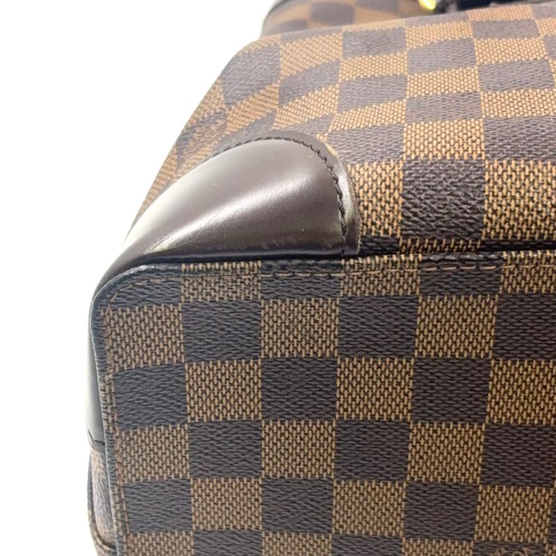 Louis Vuitton Hampstead MM Damier Ebene Damier Ebene Leather × PVC Brown Tote