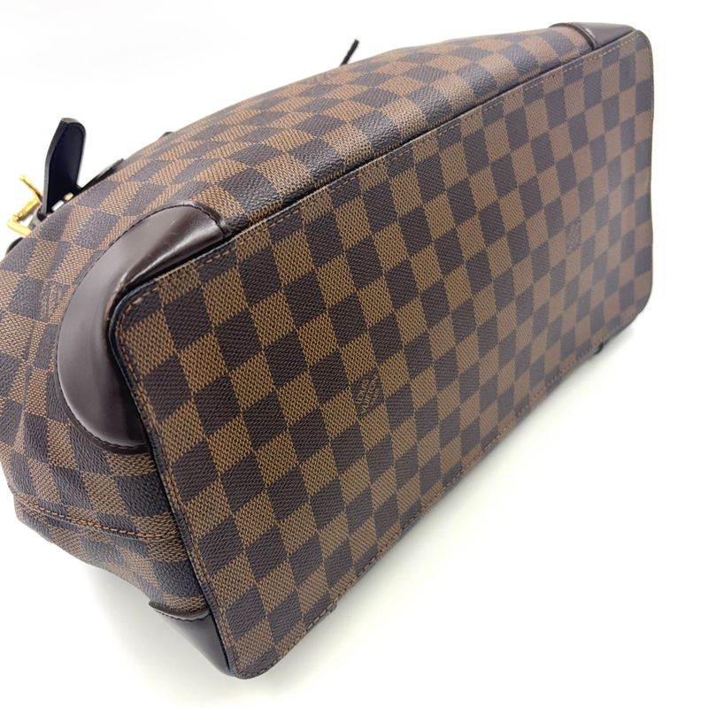 Louis Vuitton Hampstead MM Damier Ebene Damier Ebene Leather × PVC Brown Tote