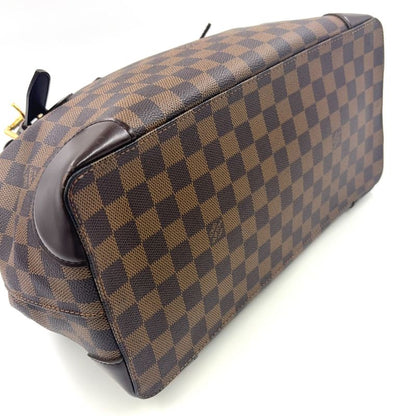 Louis Vuitton Hampstead MM Damier Ebene Damier Ebene Leather × PVC Brown Tote