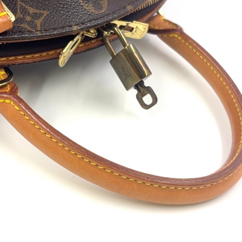 Louis Vuitton Ellipse MM Monogram Leather X PVC Brown Handbag Gold M51126