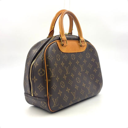 Louis Vuitton Trouville Monogram Leather × PVC Brown Handbag Gold M42228
