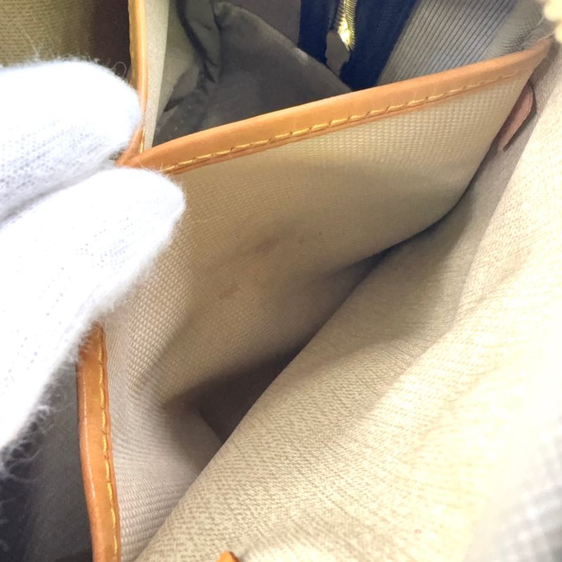 Louis Vuitton Trouville Monogram Leather × PVC Brown Handbag Gold M42228