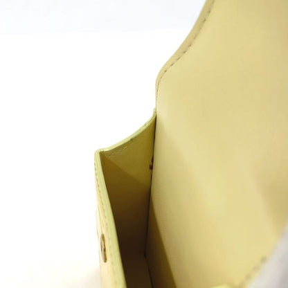 Louis Vuitton Monogram Vernis Enamel Yellow Cigarette Case Gold M91052