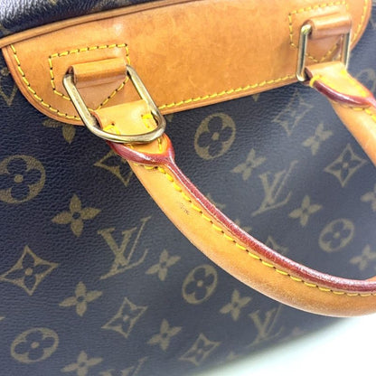 Louis Vuitton Trouville Monogram Leather × PVC Brown Handbag Gold M42228