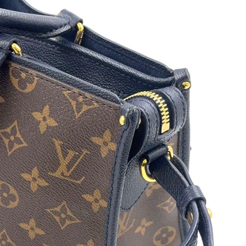 Louis Vuitton Popincourt PM Shoulder Bag Leather X PVC Brown Handbag Gold M43434