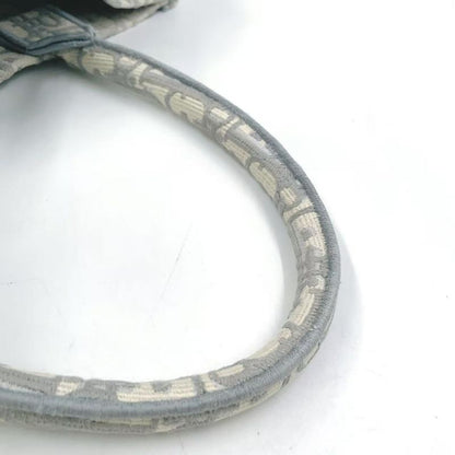 Christian Dior Book Tote Medium Oblique Canvas Ivory and Light Gray Tote Bag