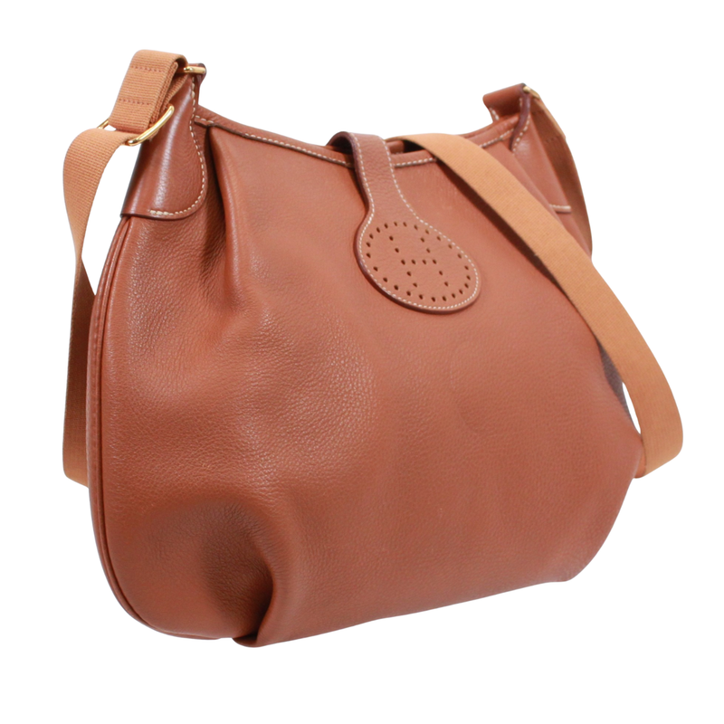 Hermes Rodeo Leather Gold Shoulder Bag Gold