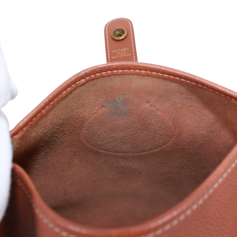 Hermes Rodeo Leather Gold Shoulder Bag Gold