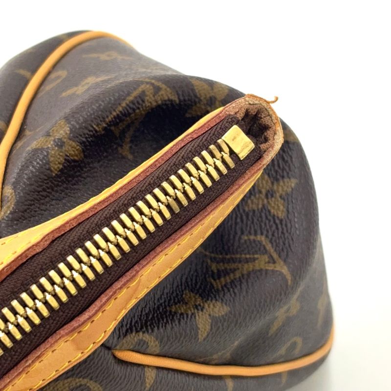 Louis Vuitton Tivoli PM Monogram Leather × PVC Brown Handbag Gold M40143