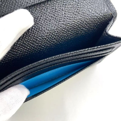 Bvlgari Man Business Card Holder Leather Card Case Silver