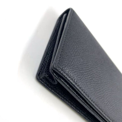 Bvlgari Man Business Card Holder Leather Card Case Silver