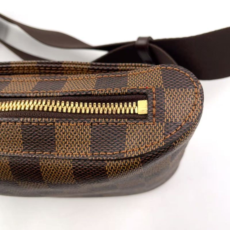 Louis Vuitton Geronimos Damier PVC Brown Body Bag Gold N51994