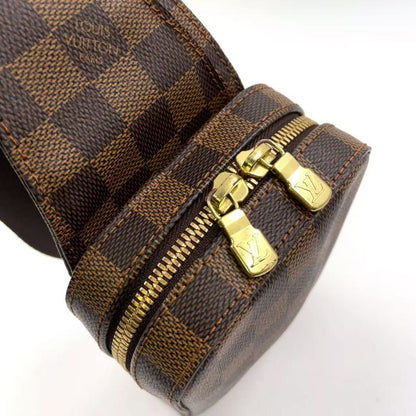 Louis Vuitton Geronimos Damier PVC Brown Body Bag Gold N51994