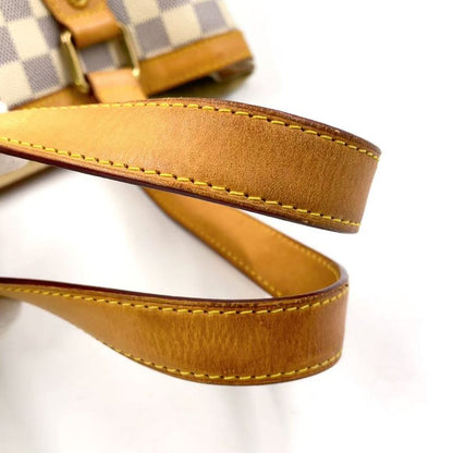 Louis Vuitton Hampstead PM Damier Azure Damier Azure Leather × PVC White Tote